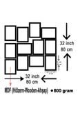 Yaprak 12 Parça Ahşap Mdf Tablo Zlltb240 - 3