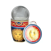 Lucky Art Desenli Bone China Porselen Kapaklı ve Süzgeçli Kupa 570 ml LYBA 034 - 2