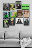 Billie Eilish 12 Parça Ahşap Mdf Tablo Zlltb417 - 1