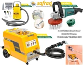 Safran Anafor 12/17 Sıcak Sulu Koltuk Halı Yıkama Makinesi Buhar Makinesi Fırçalama 3 Lü Set - 2