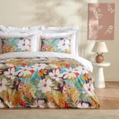 Karaca Home Lumire Fuşya %100 Pamuk Çift Kişilik Nevresim Takımı - 1