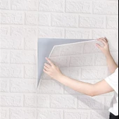 Renkli Duvarlar Ekoslim 70x77cm 1 Adet Yapışkanlı Silinebilir Ofis Salon Kaplama Sünger 2mm Duvar Paneli Kağıdı thumbnail 3