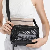 21K Barcelona Parlak Kumaş Askılı Kadın Postacı Çantası 3256 thumbnail 8