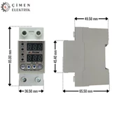 RCON RCV 03 Voltaj Ve Akım Koruma  Regülatörü 220V - 4