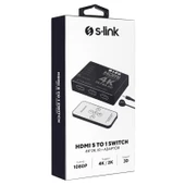 S-link SL-HSW75 HDMI 5in1 Otomatik 5Li Metal Switch - 6