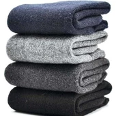 4 Lü Lüx Erkek Kışlık Kalın Havlu Dikişsiz Çorap 41 - 45 No - 1