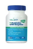 Velavit V-Probiotics with Enzymes 30 Kapsül - 3