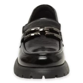 MAMMAMİA 24KA-3235 KALIN TABAN KADIN DERİ LOAFER AYAKKABI - 4