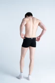 Mercan Erkek Çok Renkli 3'lü Likralı Pamuklu Boxer (SİYAH LACİVERT PERFECTION) - 7