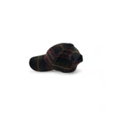 İskoç Tartan Desen Şapka Kahverengi - 1
