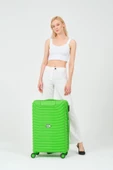 Keo-Plus Yeşil Orta Boy Silikon Kırılmaz Pp Valiz - 5
