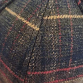 İskoç Tartan Desen Şapka Kahverengi - 2