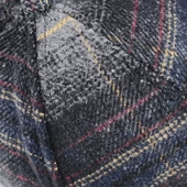 İskoç Tartan Desen Şapka Siyah - 2