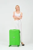 Keo-Plus Yeşil Orta Boy Silikon Kırılmaz Pp Valiz - 6