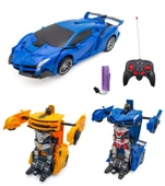 Uzaktan Kumandalı Şarzlı Robot Olan Mavi Araba - Mavi Su Dünyası - 1