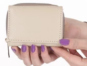 Kadın Fermuarlı çıtçıtlı Bozuk Para Bölmeli vizon Cüzdan Kartlık Aksesuar,yılbaşı Hediyesi thumbnail 2