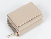 Kadın Fermuarlı çıtçıtlı Bozuk Para Bölmeli vizon Cüzdan Kartlık Aksesuar,yılbaşı Hediyesi thumbnail 1