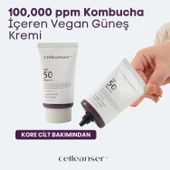 CELLEANSER Vegan Güneş Kremi - 100.000 Ppm Kombucha Içeren Nemlendirici Ve Antioksidan Güneş Kremi - 4