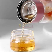 Çift Katlı Cam Bitki Çayı Ihlamur Demliği Filtre Kahve Demliği French Press - 2