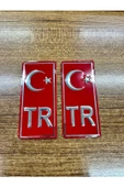 TÜM ARAÇLAR İÇİN PLAKA KIRMIZI TR YAZISI 2Lİ - 1