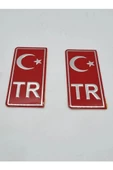 Tr Plaka Stıcker 2'li - Türkiye Plaka Stıcker - Türkiye Plakalık Stickeri - 1
