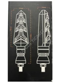 Hsgl Motorsiklet Led Sarı Sinyal Y Model Kayar aks 08 08 su gecirmez - 2