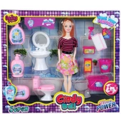Oydaş Cindy Doll Lavabo  Temizlik Set Bebek 2452 - 2