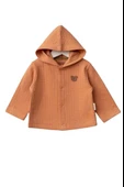Bebitof Kapüşonlu Bebek Hırka 80153 Kiremit - 1