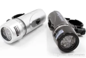 Led Bisiklet Lambası Feneri Ön Far Işık Aydınlatma ( Pil Dahil) Gri Renk - 1