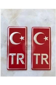 Tr Plaka Stıcker 2'li - Türkiye Plaka Stıcker - 1