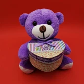 Sevimli Kalp Kutulu Peluş Ayıcık thumbnail 1