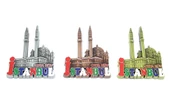 Metal İstanbul Temalı  Yöresel Magnet 2alk80 - 2