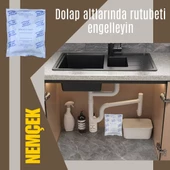 Yemek Dolabı Nemçek Nem Emici Çekici Rutubet Alici Küf Önleyici Kötü Koku Giderici 2000 gr 10 Paket thumbnail 5