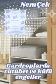 Kıyafet Dolabı Nemçek Nem Çekici Nem Emici Rutubet Alici Küf Önleyici Koku Giderici 400 gr 2 Paket thumbnail 2