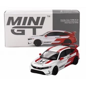 Nessiworld Mini Gt 1/64 Honda Civic Type R #2 2023 Pace Car White - 2