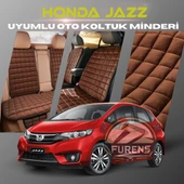 Honda Jazz Kahverengi Renk Tay Tüyü Cepli & Terletmez Sırtlı Oto Koltuk Minder Seti - Koltuk Koruma Kılıfı (ÖN & ARKA TAM SET) thumbnail 1