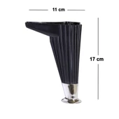 Mobilya Kanepe Koltuk Tv Ünitesi Konsol Ayağı Baza Ayakları Siyah 17 Cm (4 ADET) - 3