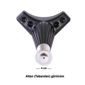 Mobilya Kanepe Koltuk Tv Ünitesi Konsol Ayağı Baza Ayakları Siyah 17 Cm (4 ADET) - 5