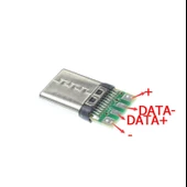 1 ADET TYPE-C ŞARJ KABLOSU SOKETİ ERKEK FİŞİ ( SİYAH RENK ) - 6