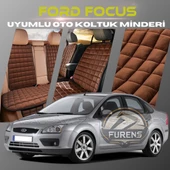 Ford Focus 2 Kahverengi Renk Tay Tüyü Cepli & Terletmez Sırtlı Oto Koltuk Minder Seti - Koltuk Koruma Kılıfı (ÖN & ARKA TAM SET) thumbnail 1