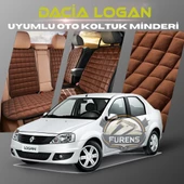 Dacia Logan Kahverengi Renk Tay Tüyü Cepli & Terletmez Sırtlı Oto Koltuk Minder Seti - Koltuk Koruma Kılıfı (ÖN & ARKA TAM SET) thumbnail 1