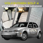 Volksvogen Golf 4 Bej Renk Tay Tüyü Cepli & Terletmez Sırtlı Oto Koltuk Minder Seti - Koltuk Koruma Kılıfı (ÖN & ARKA TAM SET) thumbnail 1