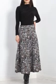 Krep Kumaş Desenli Etek Yılan - 20565.1355. - 5