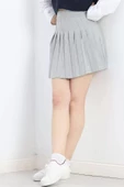 Pileli Etek Gri - 5028.148. - 1