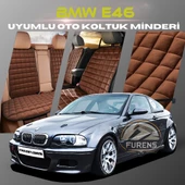 Bmw E46 Kahverengi Renk Tay Tüyü Cepli & Terletmez Sırtlı Oto Koltuk Minder Seti - Koltuk Koruma Kılıfı (ÖN & ARKA TAM SET) thumbnail 1