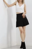 Pileli Mini Etek Siyah - 20167.1859. - 2