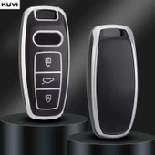 AUDI A3 A4 B9 A6 A7 E-TRON Q5 Q8 SQ8 TPU ANAHTAR KILIF thumbnail 1