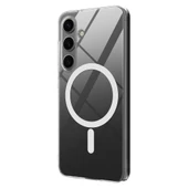 Galaxy S24 Kılıf Redclick Magsafe Şarj Özellikli Şeffaf Tek Kamera Çerçeveli Porto Kapak thumbnail 3