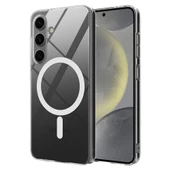 Galaxy S24 Kılıf Redclick Magsafe Şarj Özellikli Şeffaf Tek Kamera Çerçeveli Porto Kapak thumbnail 1