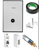 Veito flow e9 9000 watt merkezi sistem güneş su ısıtma sistemıne uyumlu kablo seceneklı tam takım set - 1